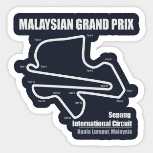 Malaysian Grand Prix DS Sticker